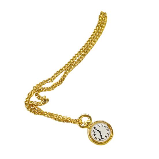 Mini ceas de buzunar Manopera rafinata Ceas de buzunar vintage realist pentru casa de papusi Model Accesorii pentru casa de papusi