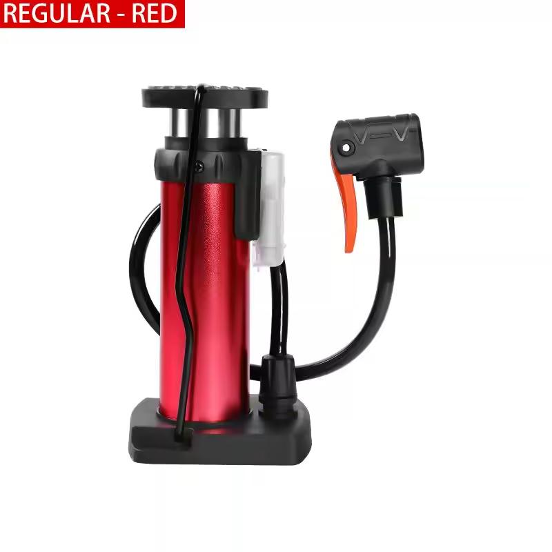 

Bicycle Pump Bike Air Pump Aluminum Fashion Mini Bicycle Pumps Portable Cycle Floor Pump for Bike Tires красный