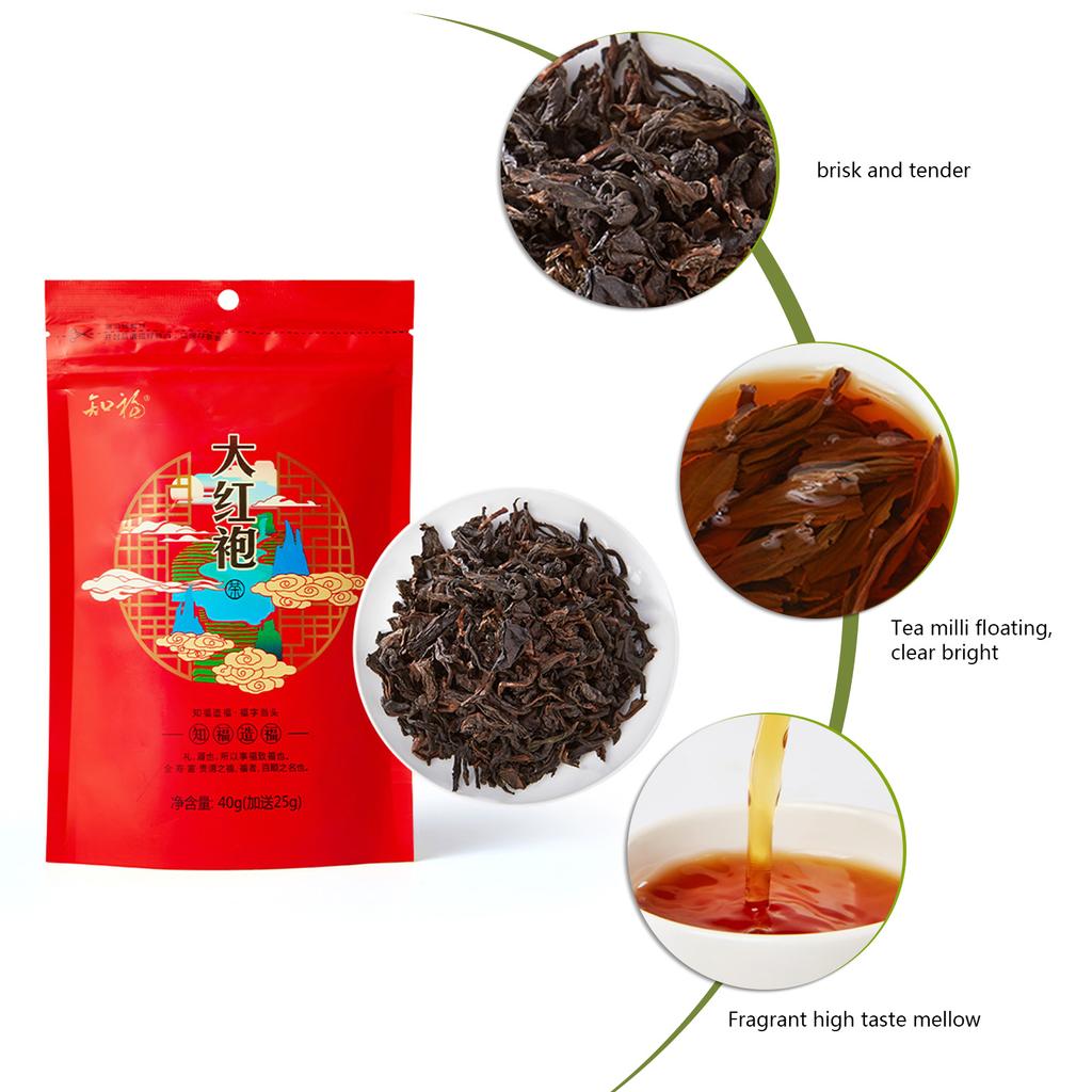 Chinese Red Tea Strong Flavor Dahongpao Tea Home Kitchen Office Supplies Beverage 65g