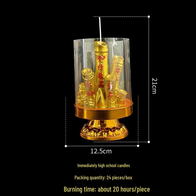 Hàndùn Auspicious Windproof Lotus Candles (24-Pack)