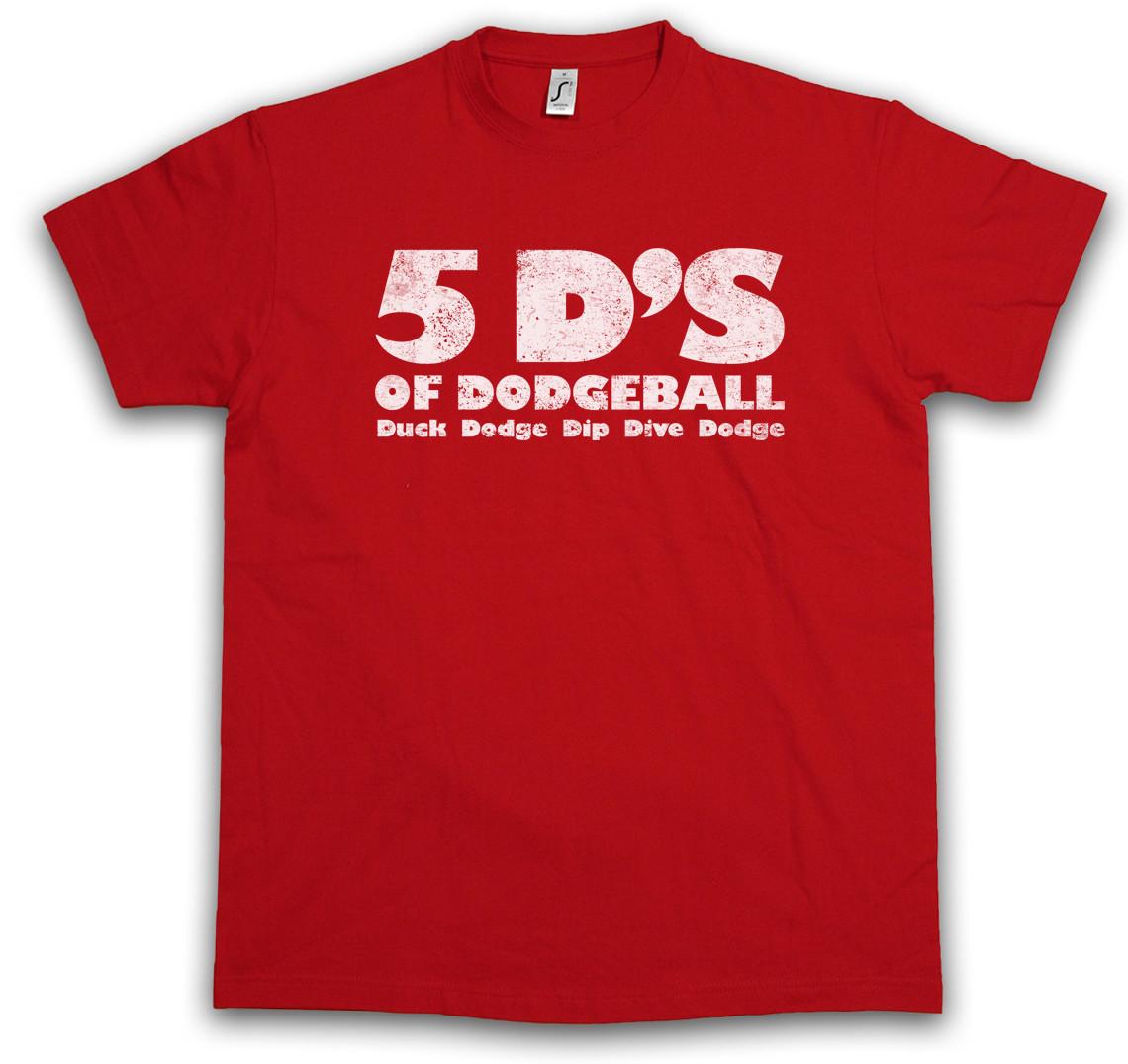5 D s T-Shirt of Dodgeball Globo Fun Duck Dodge Dip Dive Gym M