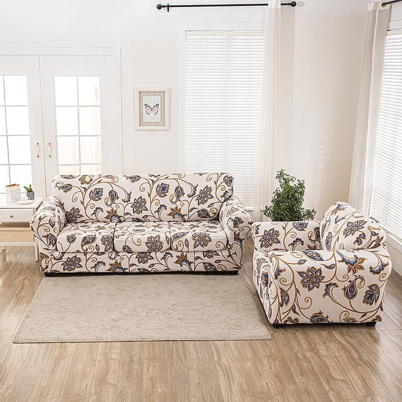 New Color Sofa Cover All Inclusive Household Leisure Sofa Hat Single And Double Three Person American Fabric Sofa Cushion Cover single seat [2-piece set]