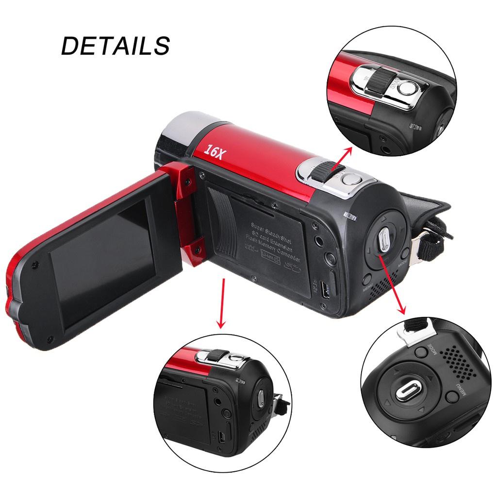 16MP 2.7Inch FULL HD 1080P LCD Digital Video Camera Recorder Camcorder DV 16X Zoom Consumer Camcorders