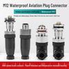 M12 Waterproof Aviation Sensor Cable Connector