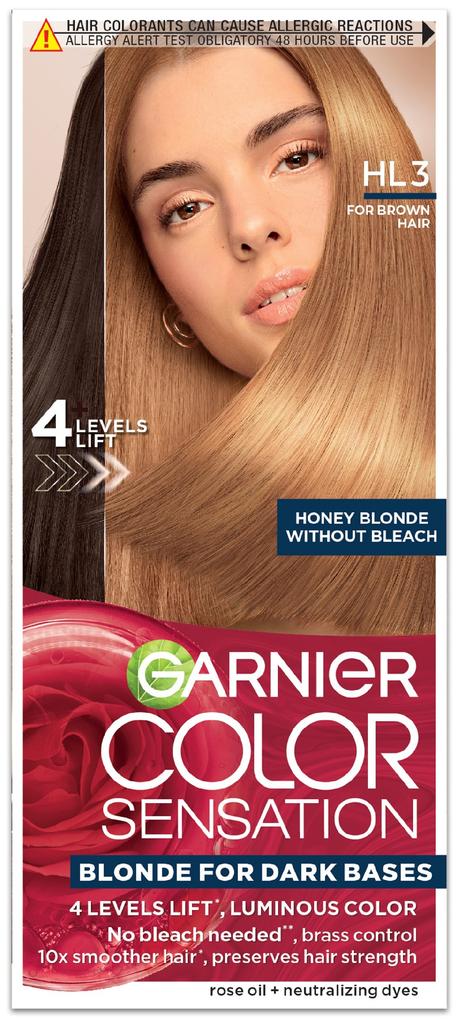 Garnier Color Sensation Colorationscreme Nr Hl3 Honigblond - Für Braun 1 Packung.