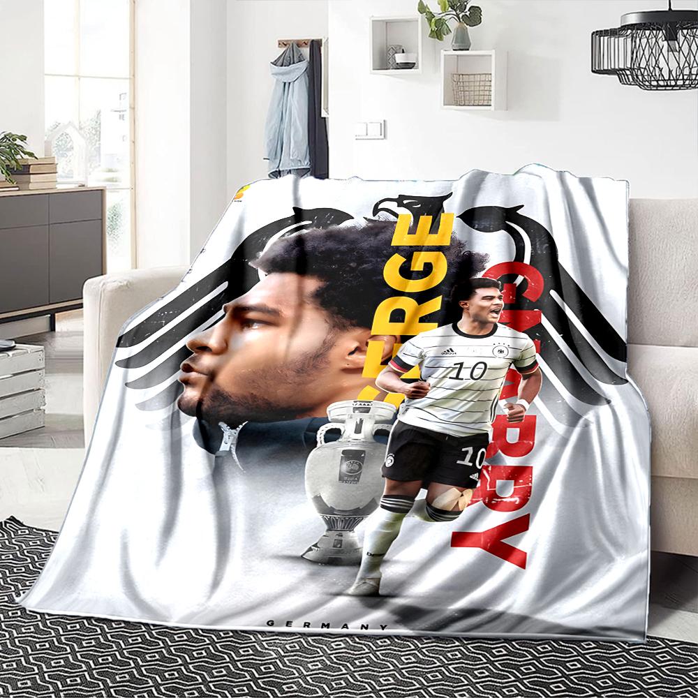 Player Jersey Blankets Flannel Printed Breathable Warm Throw Blanket for Home Office Bedspreads 0708a68