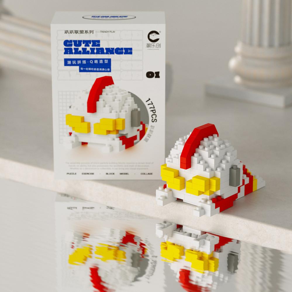 King Monkey The Santa Claus Cartoon Figures Micro Blocks Toy For Creative Play