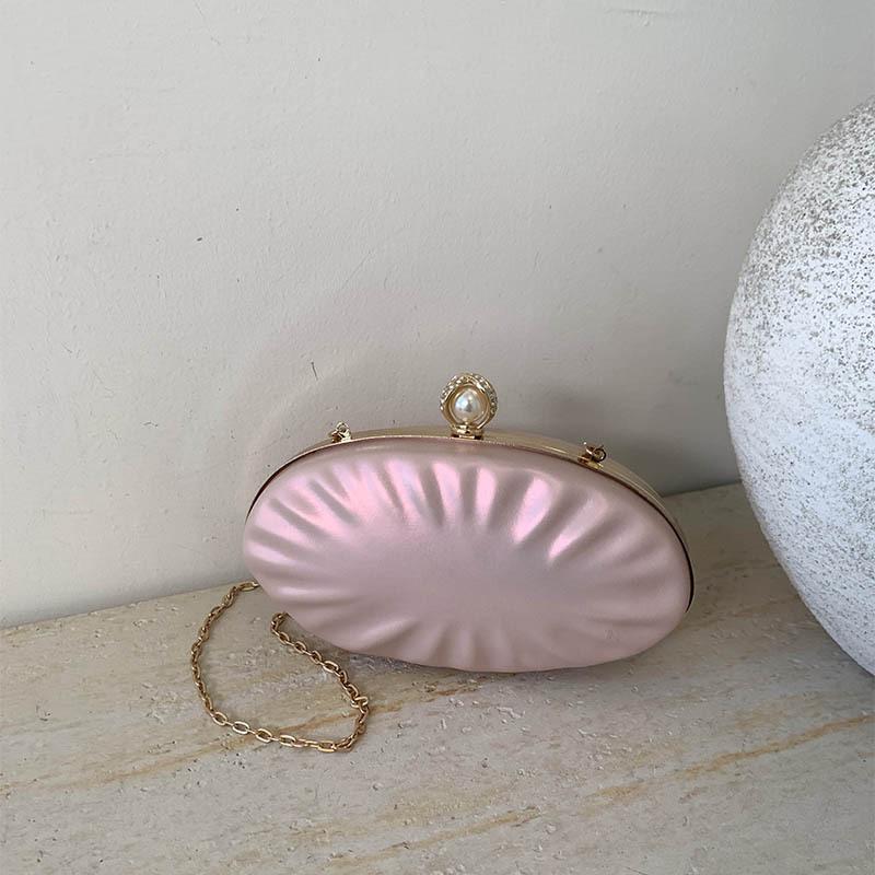 Wind Wedding Dinner Clutch Bag 2025 New Chain Shoulder Bag Fashion Shell Bag Casual Messenger Bag