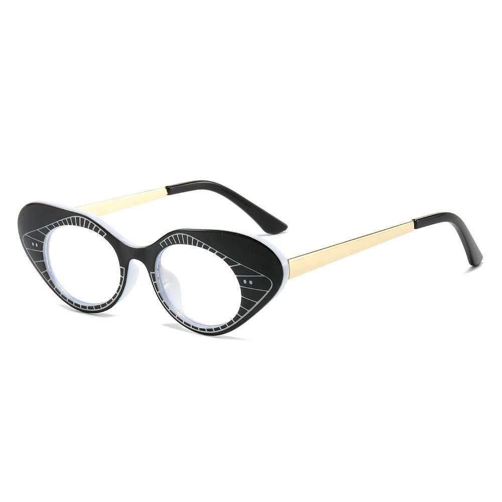 Anti-Blue Light Technology Cat Eye Flat Mirror Simple Glasses Frame Versatile Glasses Frame