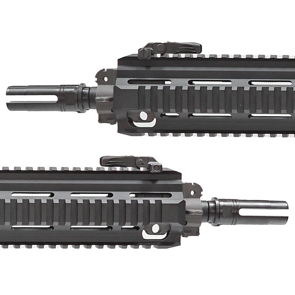 Ryohin Buhin 5KU 14mm CCW Silencer & Flash Hider Set (SF Type SOCOM556 RC2 Silencer & SF Type 4-Prong Flash Hider) Suppressor DE Dark Earth