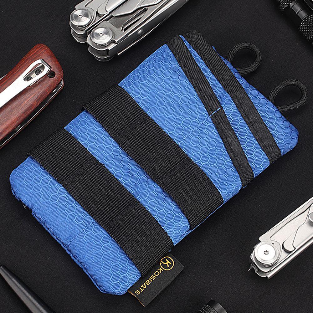 Large Capacity EDC Pouch Wallet Oxford Camping Storage Wallet Hiking Outdoor Coin Purse  Unisex