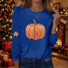 Women's Casual Long Sleeve Round Neck Halloween Print Top