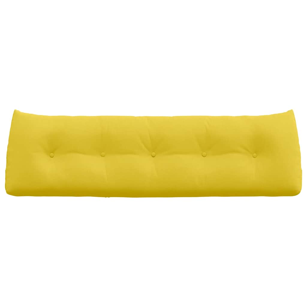 Back Cushion Light Yellow 160 x 24 x 50 cm Fabric