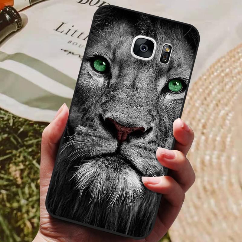 For Samsung Galaxy S7 Edge Silicone Case Cute Pattern Soft TPU Phone Cover For Samsung Galaxy S6 S7 S 7 Edge Back Cover Bumper