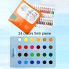 Travel Paint Palette Pocket Artist Watercolor Set Portable Watercolor Set Wooden Grid Paint Box for Artists and Students