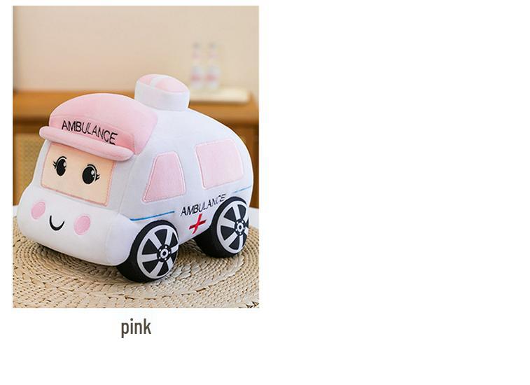 Cartoon Auto Kissen: Polizei, Krankenwagen, Taxi Plüschtiere - Foto Requisite & Kindergartendekoration Geschenk