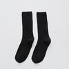 1 Pair Women Cotton Loose Socks Autumn Winter Knitting Solid Color Long Black Pink Korean Japanese Student Girls Stockings Retro