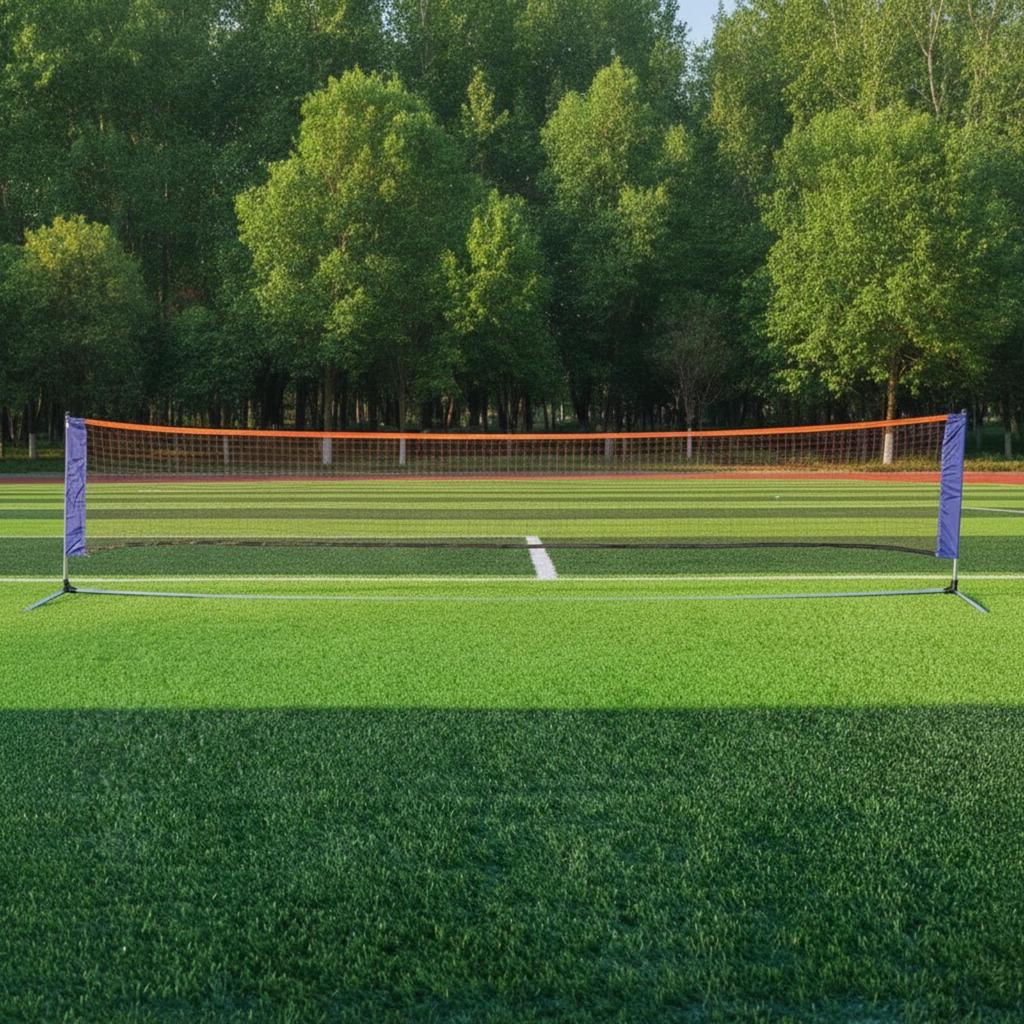 Sports Net with Steel Frame Portable Practice Metal Represent Backyard