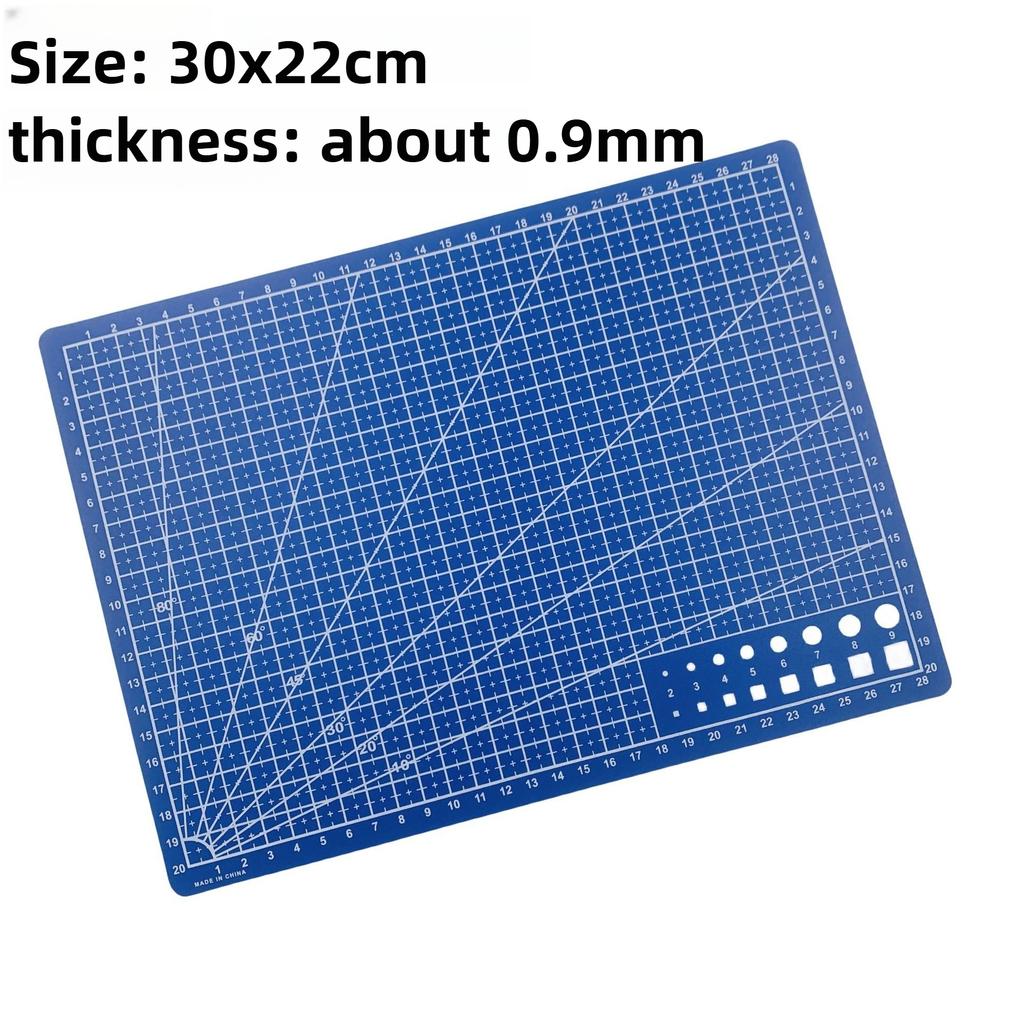 Self Healing Cutting Mat A4 Size Double Sided Plastic Board with Grid for Crafting Sewing and Fabric Projects