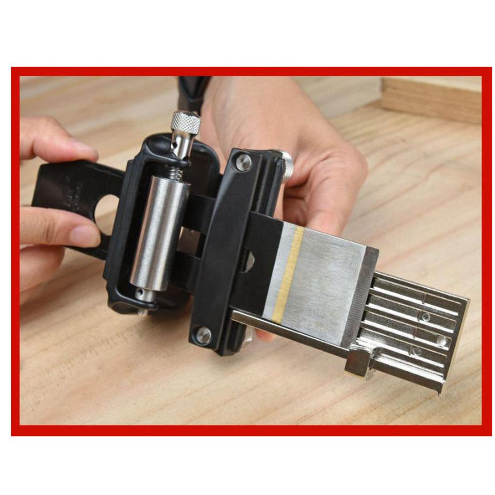 Sharpening Honing Guide Tool for Wood For Chisels and Planes Adjustable Angle with Secure Lock and Roller Base