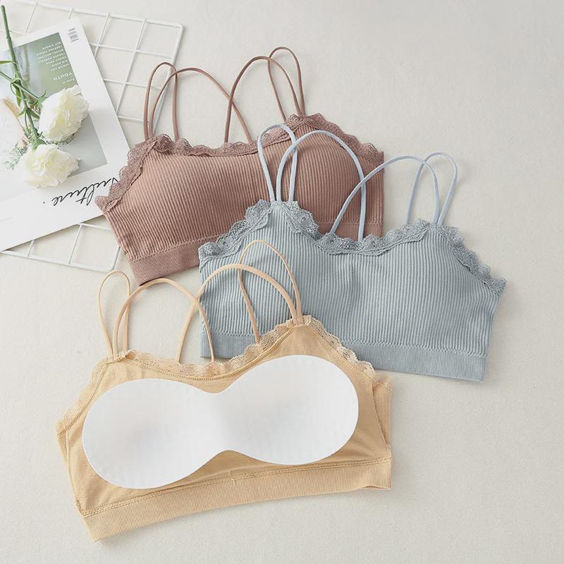 Women's Hot-Selling Lace Tube Top: Sexy Cross-Strap, Beautiful Back Yoga Vest