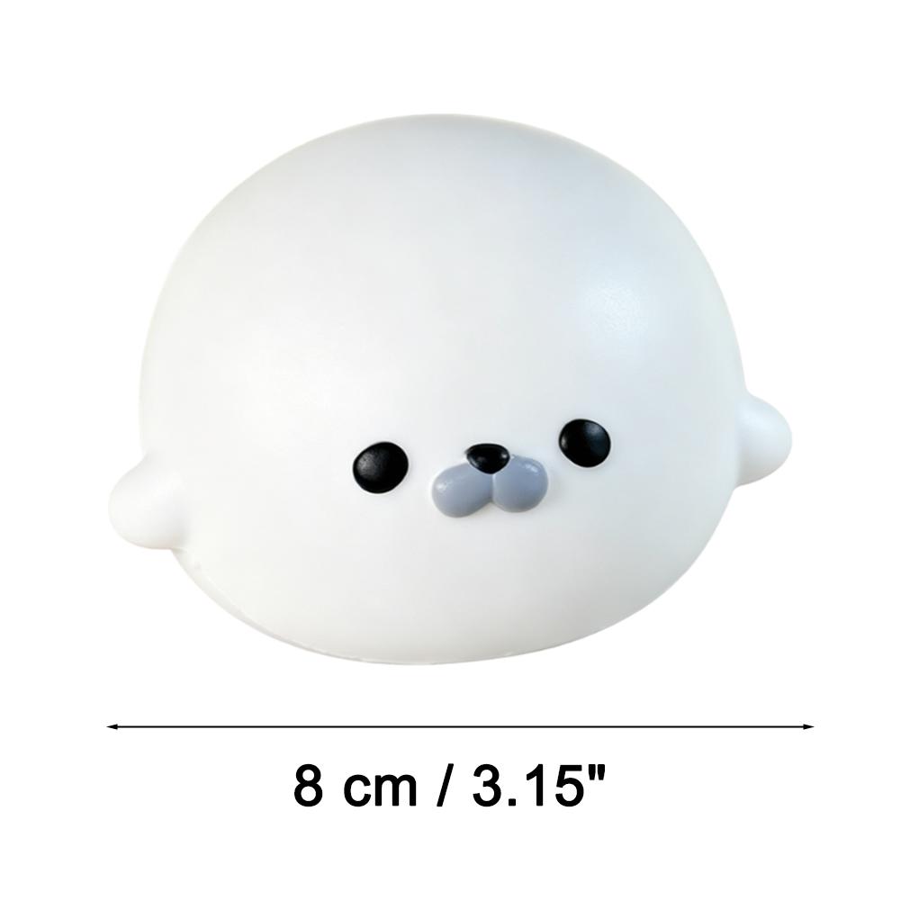 Kawaii Cute Seal Squishy Stress Relief Toy Soft Slow Rising Animal Squeeze Fidget Toys Desktop Decor Gift For Adults