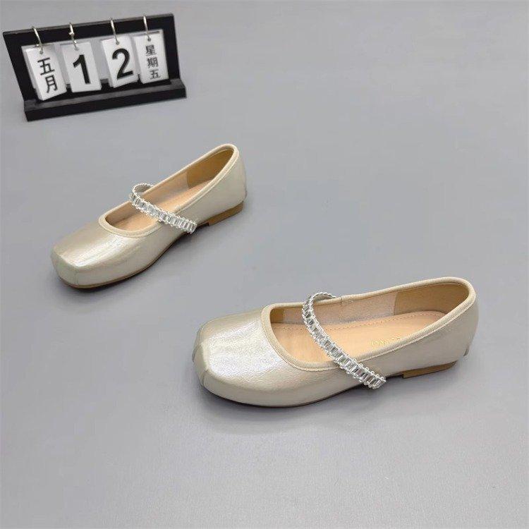 

Women s shoes 2025 summer new French soft-soled round head with Mary Jane single shoes small fragrant wind light mouth small leather shoes 40
