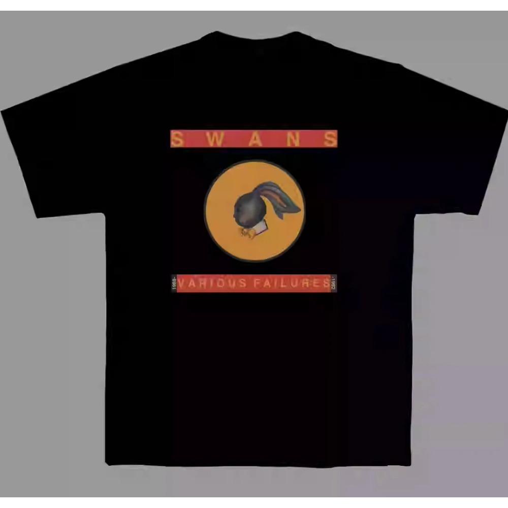 2025 Swans American Punk Band Short-sleeved Niche American Casual Cotton Printed T-shirt High-quality Luxury Brand Selling