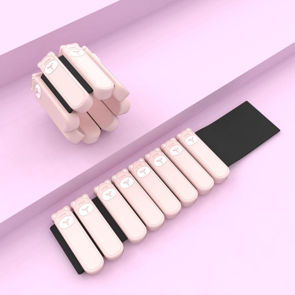 

1 Pair Adjustable Woman Wrist Weight Bracelet Animal Weight-bearing Fitness Equipment Pilates розовый