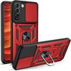 Protective Case - PROSHOP - For Samsung S22 - Army Style - Anti-Scratch - Red