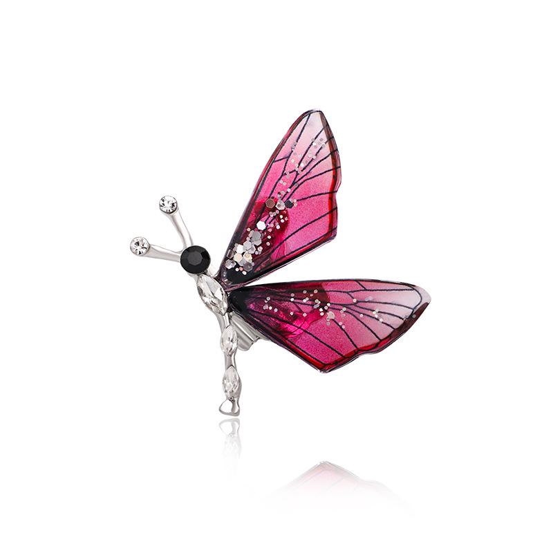 European-American Retro Dragonfly & Bee Rhinestone Brooch Pin