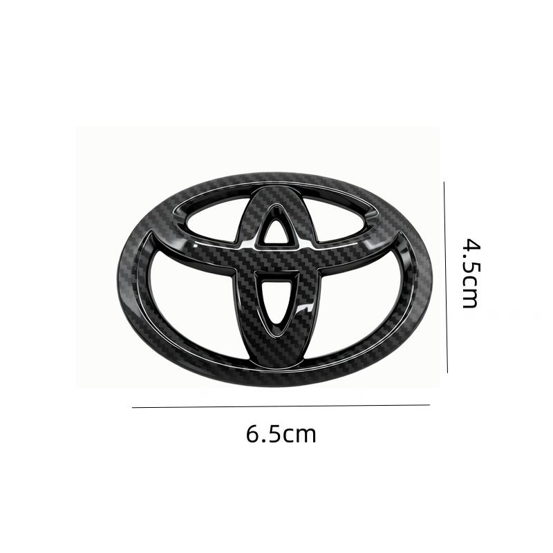 1 pièce ABS Badge Autocollant Emblème Volant Voiture Compatible pour Toyota Hilux Prius Avensis Auris Verso Corolla Camry Accessoires
