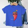 Funny Chili Tshirts for Children Chili Spicy Not Sweet Graphic Design Kids Tshirt Cartoon Clothes Child Girl Boy Casual Tops