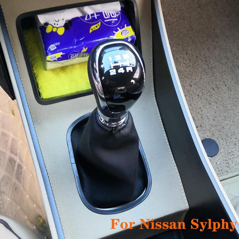 For Nissan Qashqai shift lever Sylphy Tiida Liwei Tiida Machi Sunshine manual gear shift knob modification shift head Gear