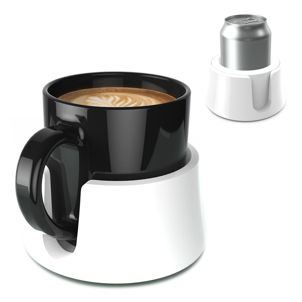 Spill-proof drink holder for boats, cars, campers, caravans, tables, etc. - TableCoaster (White)