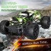 Full-proportion drift remote control car, high-speed driving cool 2.4G beginner large green off-road climbing remote control car