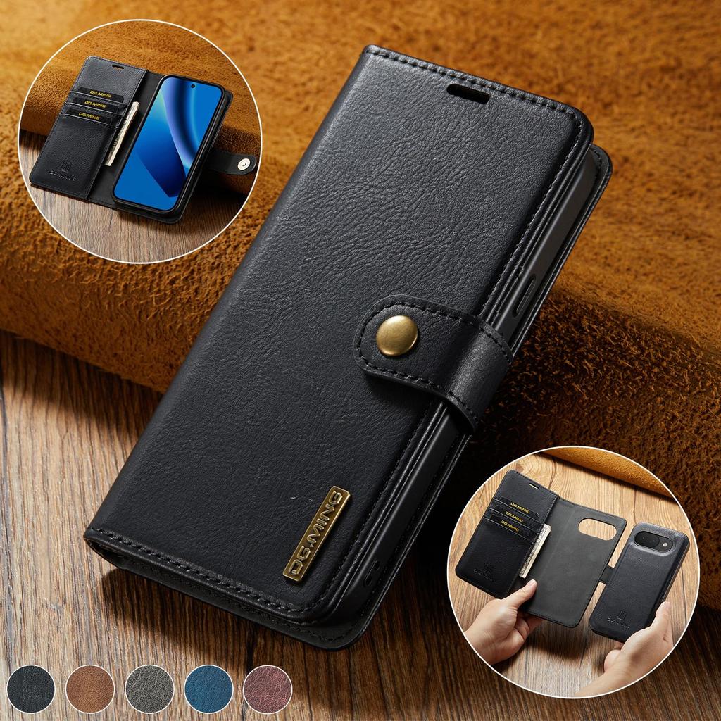 Funda tipo cartera magnética extraíble 2 en 1 Para Google Pixel 7 8 9 10 Pro XL 7A 8a 9a 10a Ranuras para Tarjetas Soporte Cubierta Trasera del Teléfono