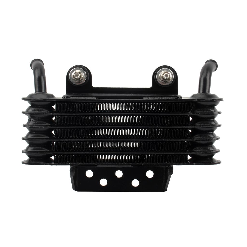 Universal 5 Row Motorcycle Oil Cooler Aluminum Engine Oil Radiator Cooling System for 125cc 150cc 200cc 250cc Dirt Bike