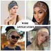 Cashew Flower Hairband Paisley Pattern Wide Headband Sports Yoga Sweat-absorbing Elastic Cotton Headscarf Headwear for Women