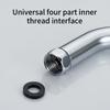 Polished Chromes Shower Head Elbow Adapter 45 Degree Connectors Solid Stainless Steel Construction for Handheld Showers
