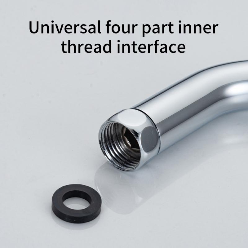 Polished Chromes Shower Head Elbow Adapter 45 Degree Connectors Solid Stainless Steel Construction for Handheld Showers