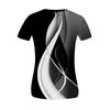 Fashion Plus Size Women's Casual Short Sleeve Round Neck Print T-shirt With Pockets