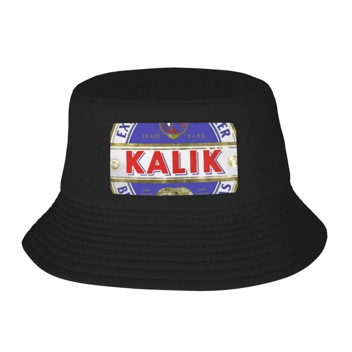 New Kalik  Drink Beer Logo Classic  Bucket Hat Luxury Brand Black Womens Beach Outlet  Unisexs