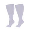 Solid Color Compression Socks Plus Size Hosiery New Calf Socks  Women Men
