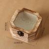 Wooden Storage Box Gift Gifts Semi Transparent Glass Lid Sturdy Organizer Ornament for Bedroom