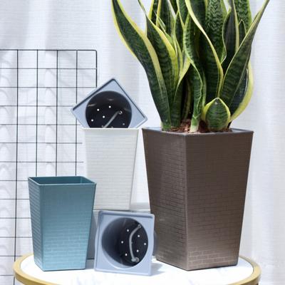 Self Watering Plastic Planter Smart Self Watering Plant Flower Pot for House Plants Succulents