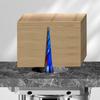 1/4"Shank 8mm Shank  Taper 1PC Tungsten Steel Drill Bit Nano Blue Coated Cutter Carbide Router Bit CNC End Milling Bit