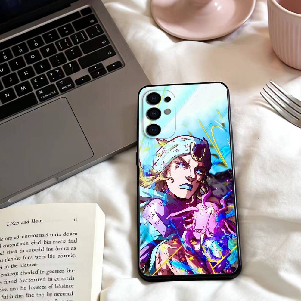 J-Johnny Joestar of the J-Jojo Phone Case For Samsung S25,24,23,22,30,21,10,9,Ultra,Plus,Lite,FE,4,5 G Soft Black Case