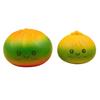 Rainbow Steamed Bun Fidget Toy Stress Relieving Cartoon Smiling Stuffed Bun Squeeze Toy Simulated Dumpling Dough Ball Office Desk Toy