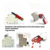 Pack Of 3 Aluminum Circuit Breakers Lockout Device 8mm Apertures Upgrades for Miniature Breakers & Electrical Isolators